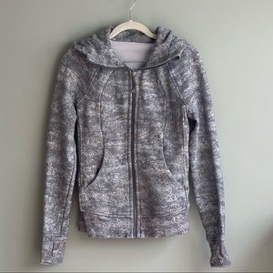 Grey lulu lemon scuba hoodie light cotton fleece